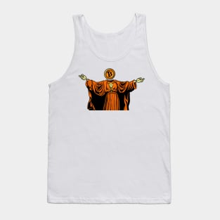 Bitcoin Messiah of the Social Solidarity Tank Top